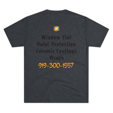 Load image into Gallery viewer, Custom Window Tinting Crew Tee | Unisex Tri-Blend T-Shirt with Unique Design