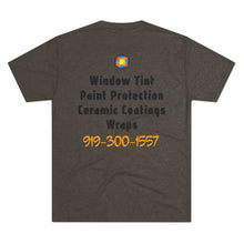 Load image into Gallery viewer, Custom Window Tinting Crew Tee | Unisex Tri-Blend T-Shirt with Unique Design