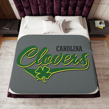 Load image into Gallery viewer, Carolina Clover Sherpa Blanket