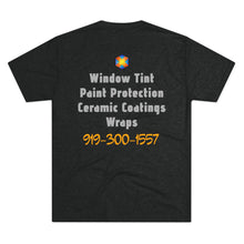 Load image into Gallery viewer, Custom Window Tinting Crew Tee | Unisex Tri-Blend T-Shirt with Unique Design