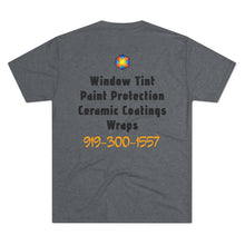 Load image into Gallery viewer, Custom Window Tinting Crew Tee | Unisex Tri-Blend T-Shirt with Unique Design