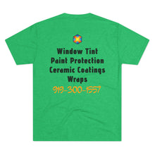 Load image into Gallery viewer, Custom Window Tinting Crew Tee | Unisex Tri-Blend T-Shirt with Unique Design