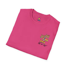 Load image into Gallery viewer, STBBQ Breast Cancer Unisex Softstyle T-Shirt Customizable